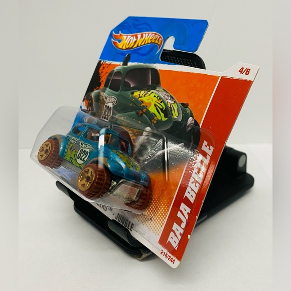 Hot Wheels 2010 Baja Beetle Thrill Racers - Jungle International Short Card - Picture 3 of 4